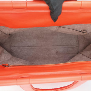 Secondhand Bottega Veneta Intrecciato Orange lambskin  handbag | stylenewstar