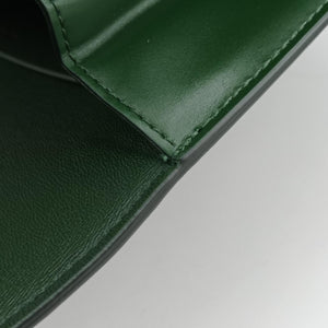 Pre-owned Celine Triomphe Green Leather  shoulderbag | stylenewstar