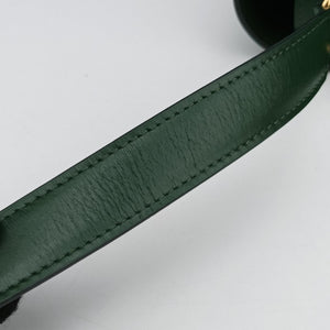 Pre-owned Celine Triomphe Green Leather  shoulderbag | stylenewstar
