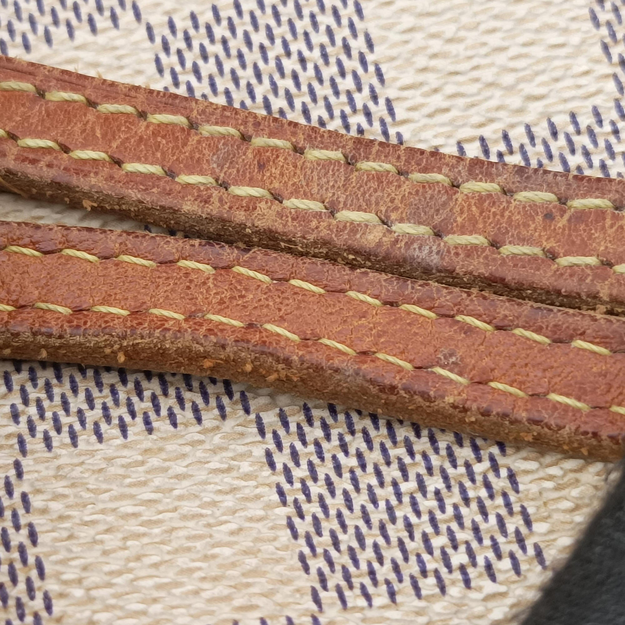 Vintage Louis Vuitton NEVERFULL GM Azur Damier Canvas N51108 handbag | stylenewstar