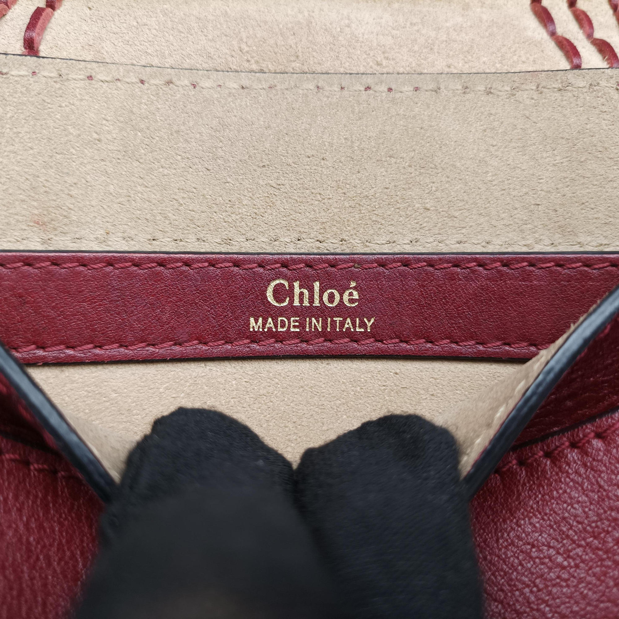 Vintage Chloe Hudson Burgundy leather  shoulderbag | stylenewstar