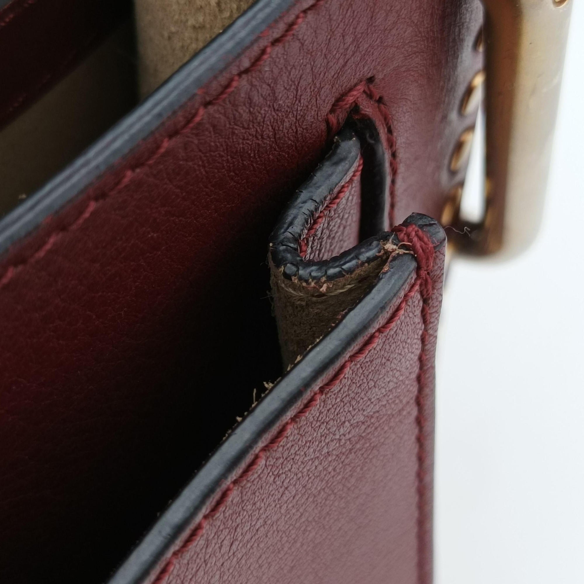 Vintage Chloe Hudson Burgundy leather  shoulderbag | stylenewstar