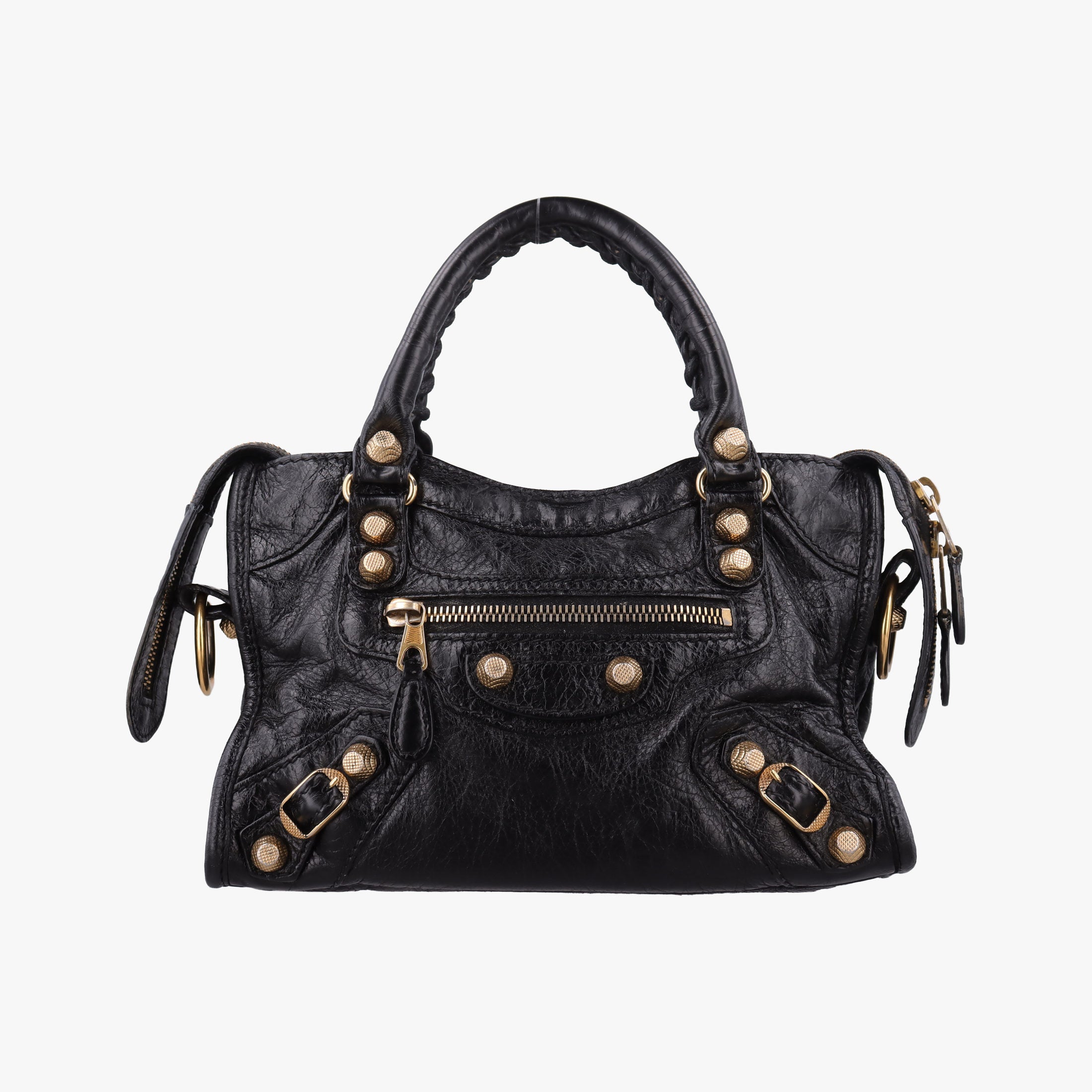 Vintage Balenciaga Giant City Black lambskin  handbag | stylenewstar