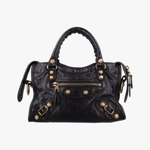 Vintage Balenciaga Giant City Black lambskin  handbag | stylenewstar