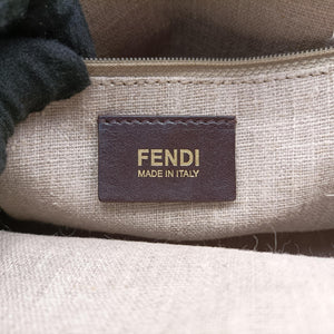 Secondhand Fendi SILVANA Brown × Beige Leather 8BN234 shoulderbag | stylenewstar