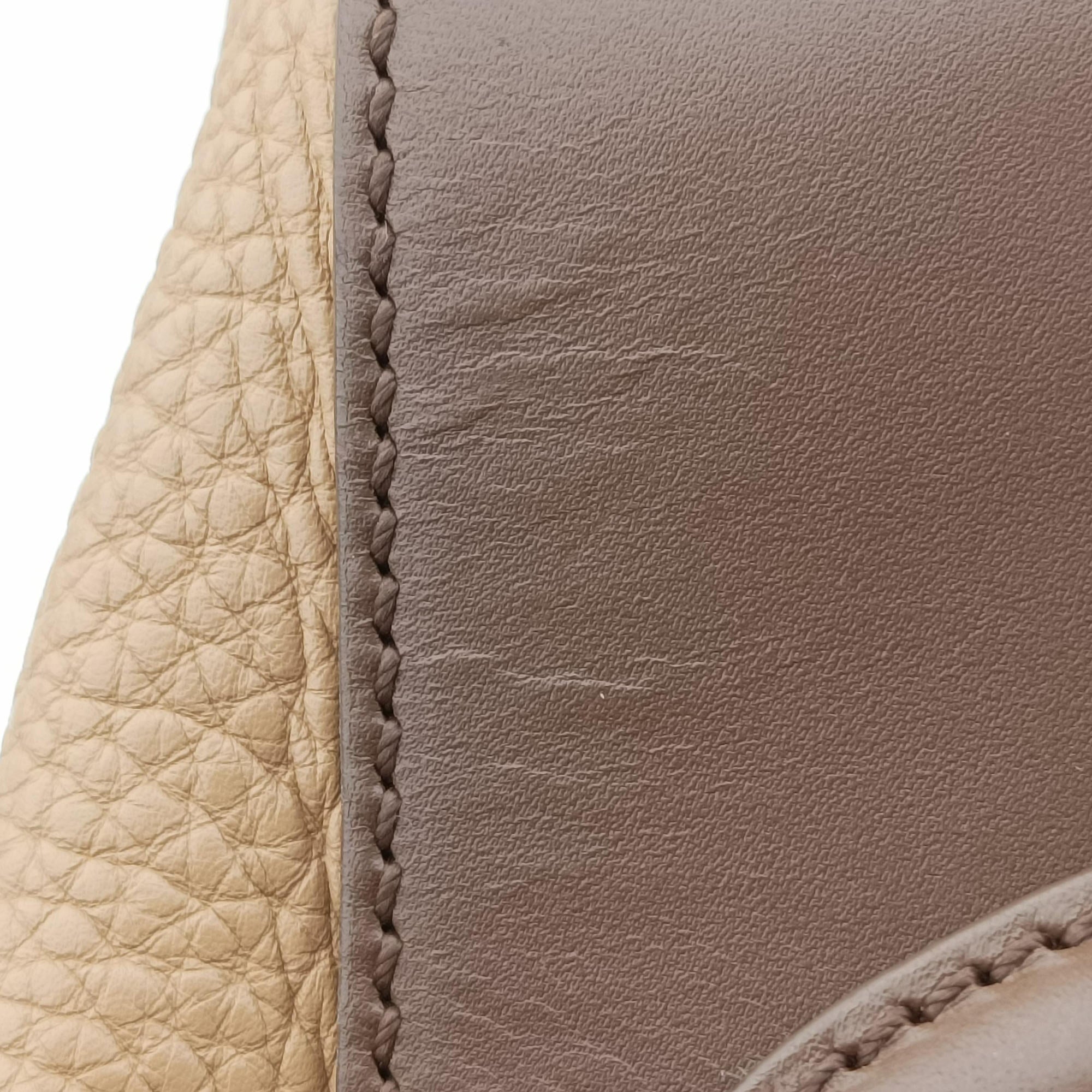 Secondhand Fendi SILVANA Brown × Beige Leather 8BN234 shoulderbag | stylenewstar