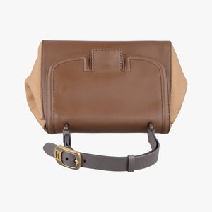 Secondhand Fendi SILVANA Brown × Beige Leather 8BN234 shoulderbag | stylenewstar