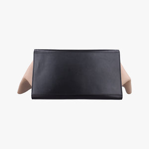 Pre-owned Celine Trapeze Blue ×beige ×Black Suede × leather  shoulderbag | stylenewstar