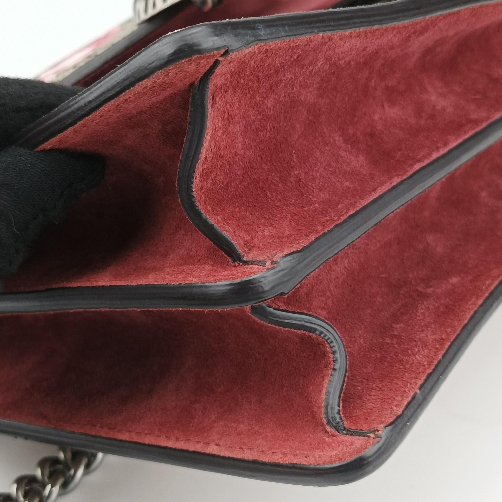 Pre-owned Gucci Dionysus BEIGE×RED×Multicolour PVC coated canvas × suede 400249 shoulderbag | stylenewstar