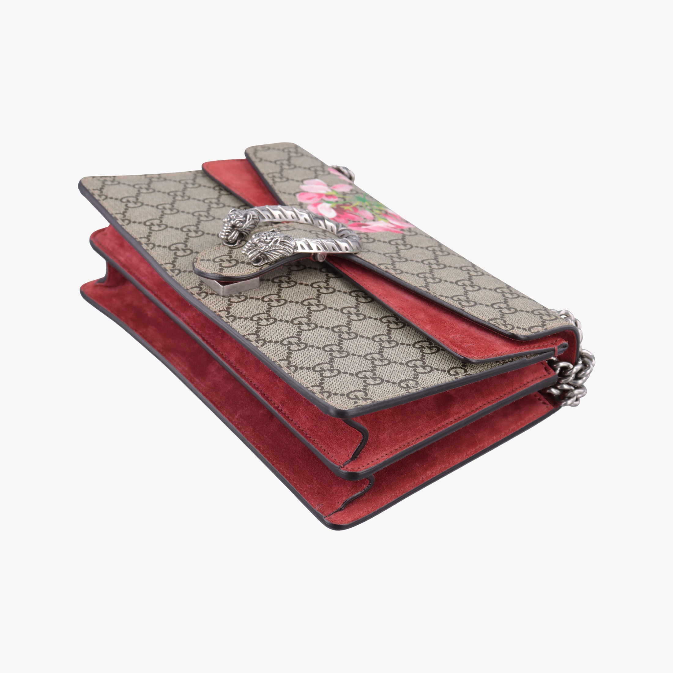 Pre-owned Gucci Dionysus BEIGE×RED×Multicolour PVC coated canvas × suede 400249 shoulderbag | stylenewstar