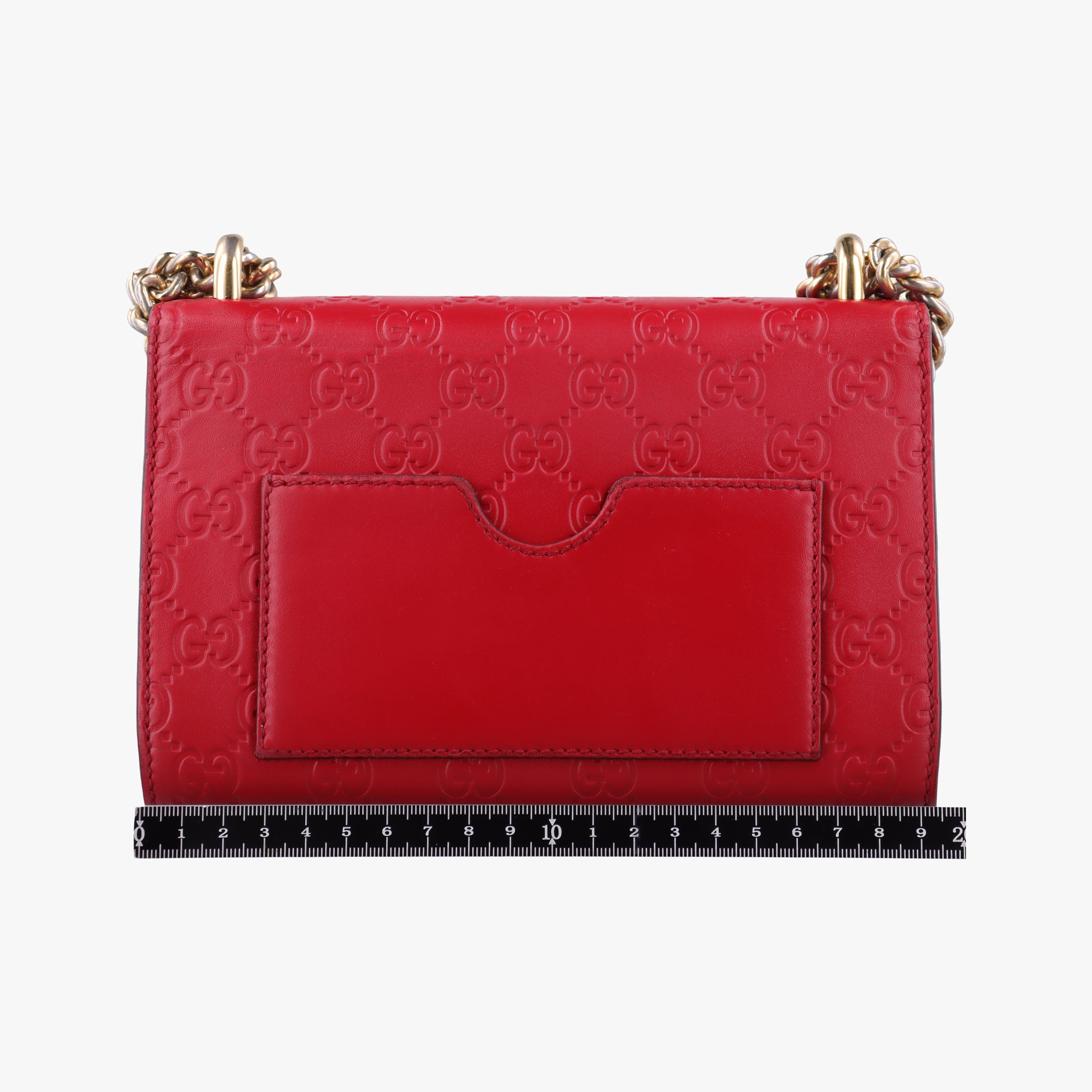 Pre-owned Gucci Padlock Red Leather 409487 shoulderbag | stylenewstar