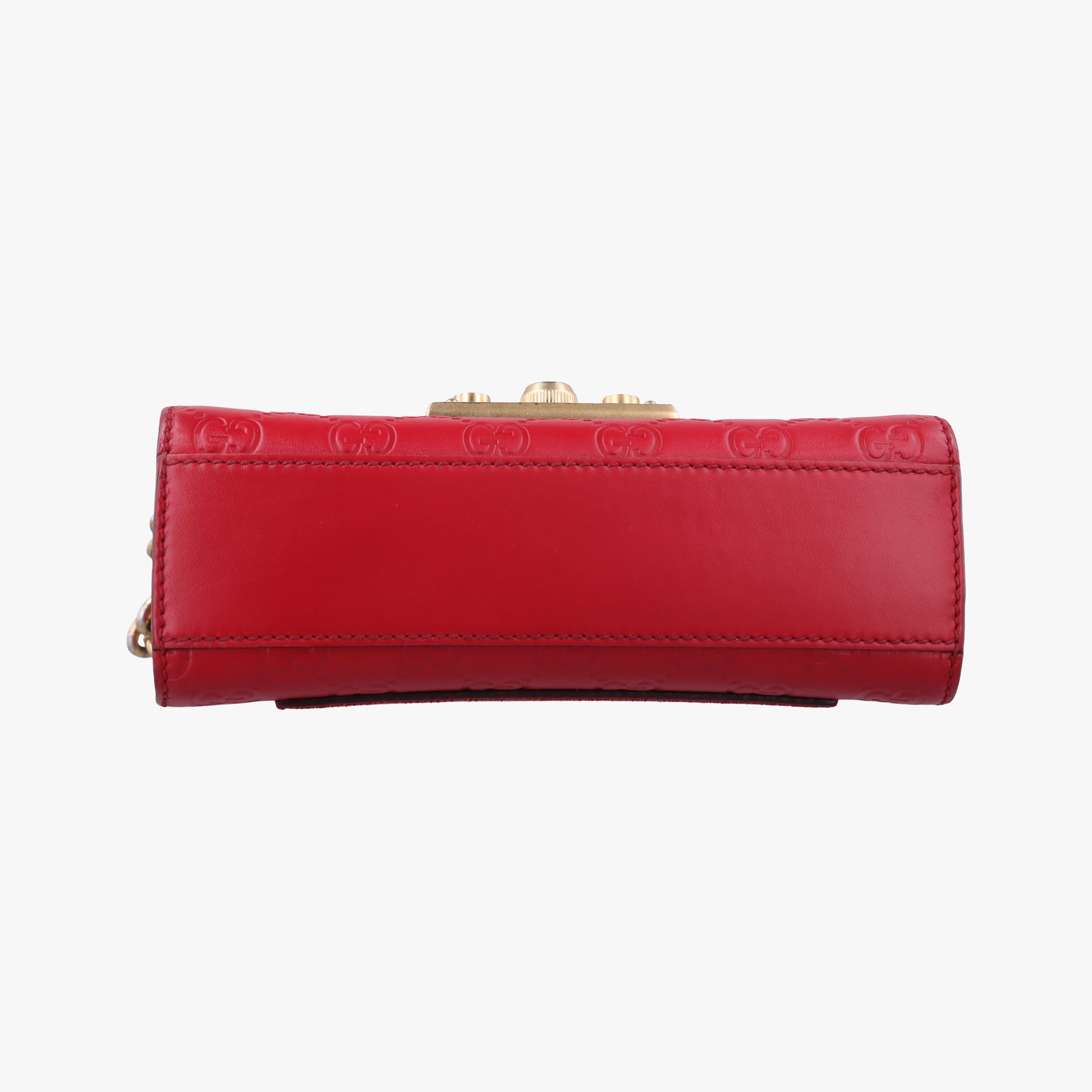 Pre-owned Gucci Padlock Red Leather 409487 shoulderbag | stylenewstar