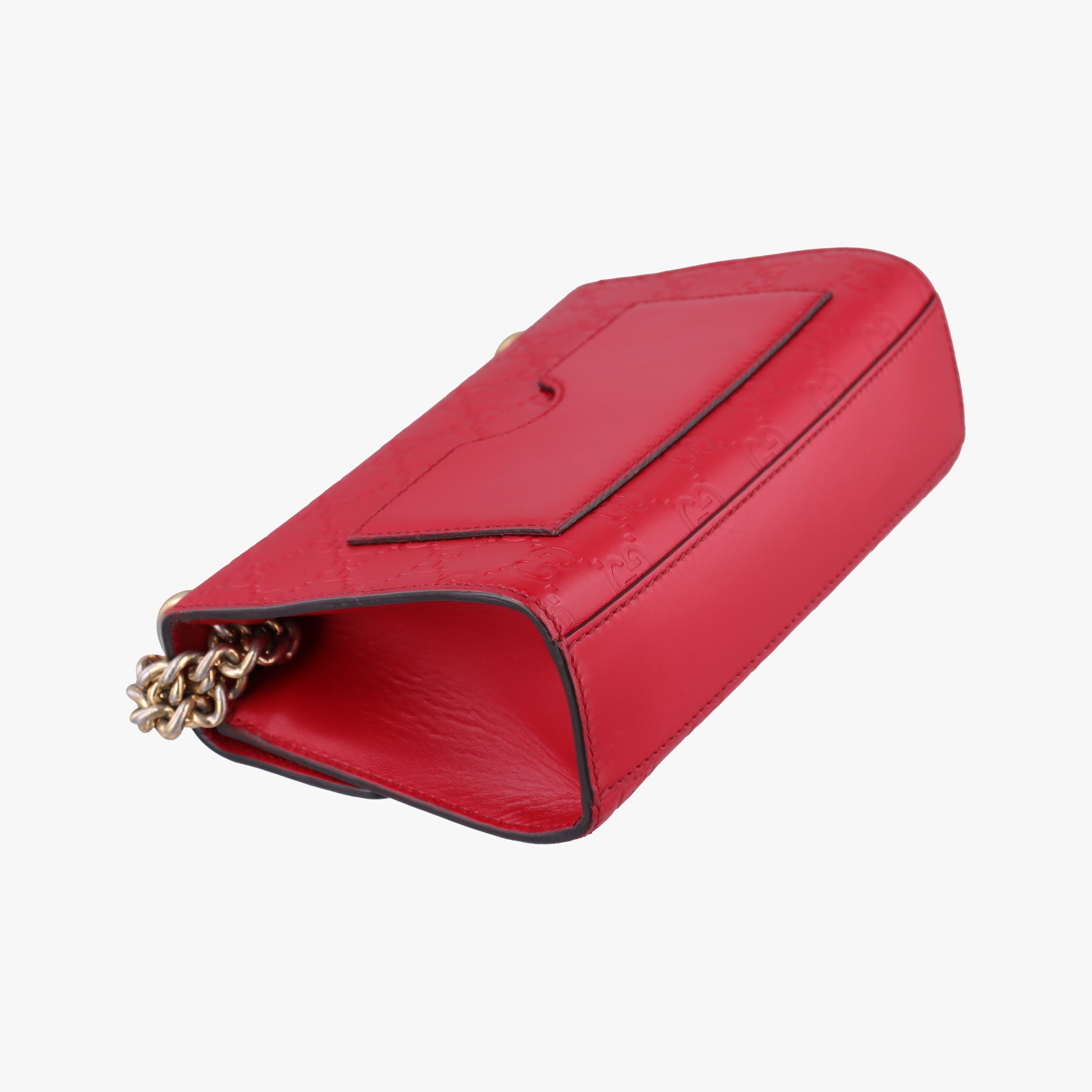 Pre-owned Gucci Padlock Red Leather 409487 shoulderbag | stylenewstar