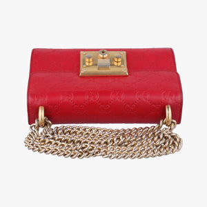 Pre-owned Gucci Padlock Red Leather 409487 shoulderbag | stylenewstar