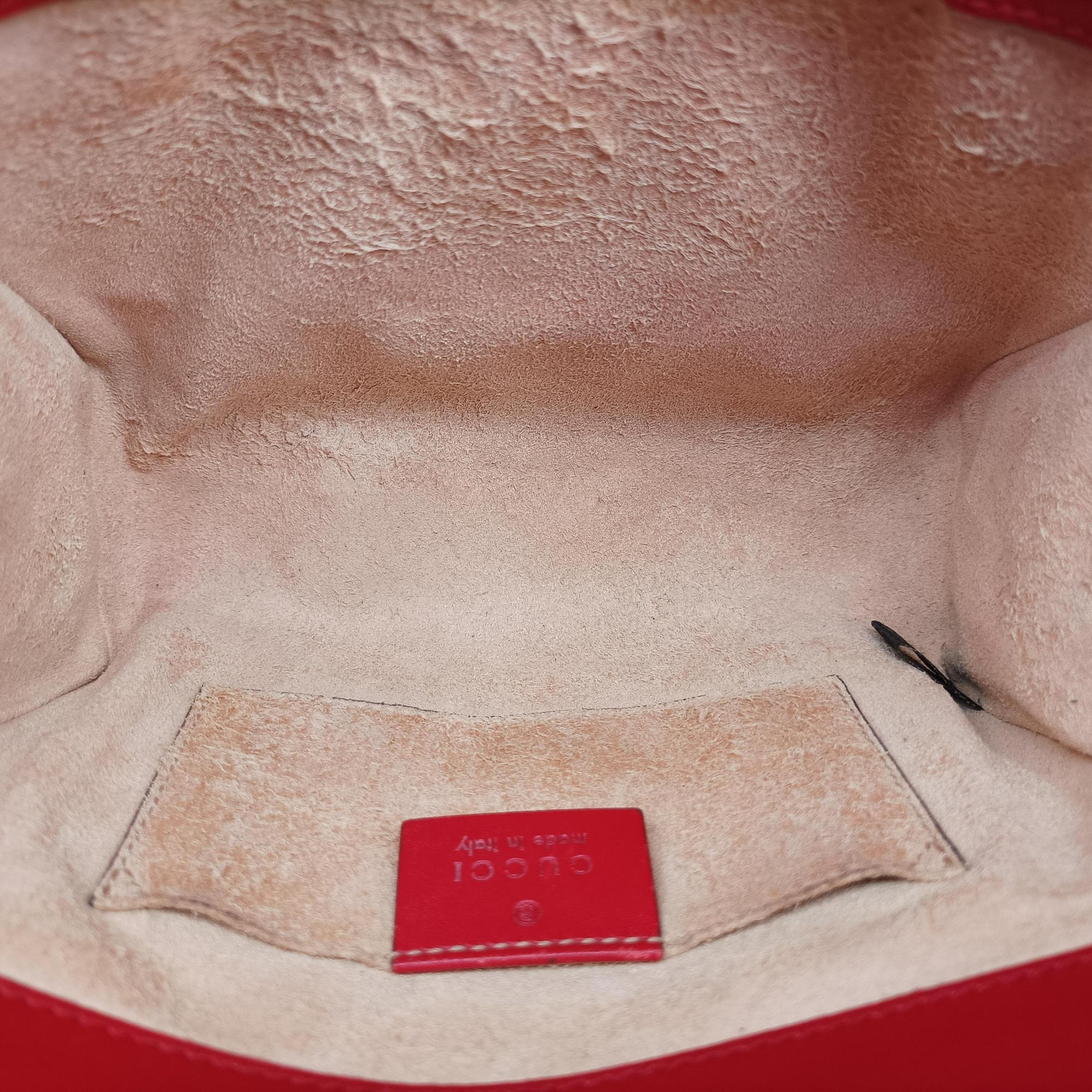 Pre-owned Gucci Padlock Red Leather 409487 shoulderbag | stylenewstar
