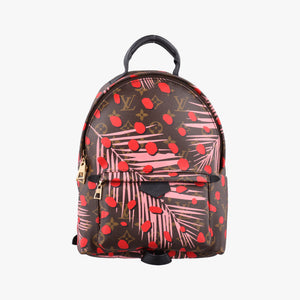 Pre-owned Louis Vuitton Palm Springs PM brown×SUGAR PINK POPPY Monogram Jungle dot M41981 backpack/rucksack | stylenewstar