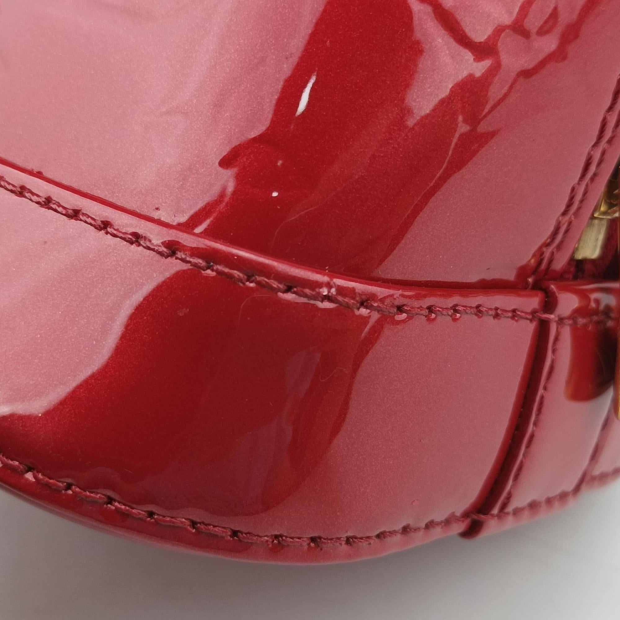 Pre-owned Louis Vuitton Alma BB pomme d'amour Vernis M91606 shoulderbag | stylenewstar