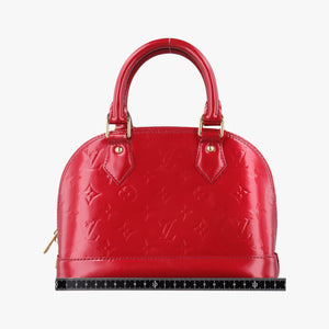 Pre-owned Louis Vuitton Alma BB pomme d'amour Vernis M91606 shoulderbag | stylenewstar