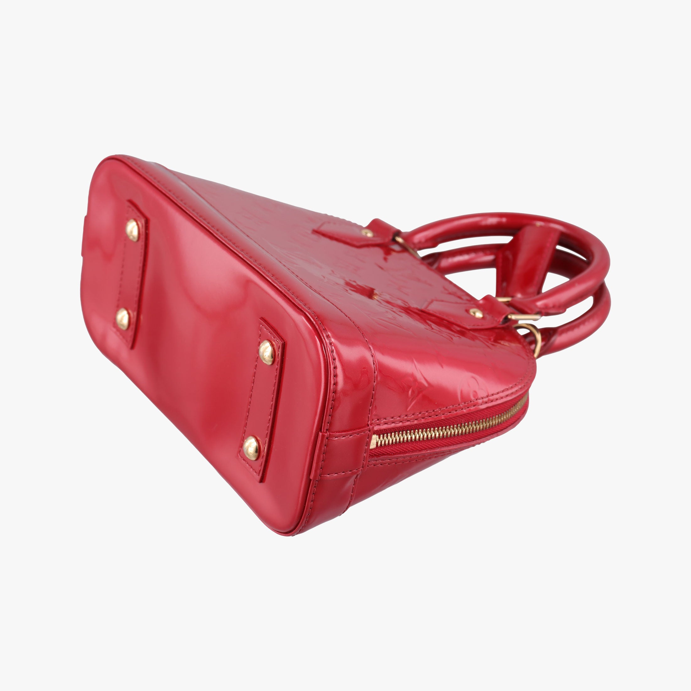 Pre-owned Louis Vuitton Alma BB pomme d'amour Vernis M91606 shoulderbag | stylenewstar