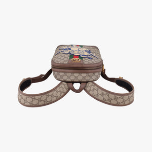 Pre-owned Gucci The Three Little Pigs Brown PVC coated canvas×leather 552884 backpack/rucksack | stylenewstar