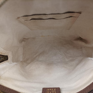 Pre-owned Gucci The Three Little Pigs Brown PVC coated canvas×leather 552884 backpack/rucksack | stylenewstar