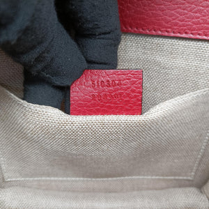 Pre-owned Gucci Interlocking G Red Leather 510304 shoulderbag | stylenewstar