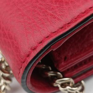 Pre-owned Gucci Interlocking G Red Leather 510304 shoulderbag | stylenewstar