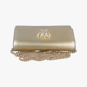 Pre-owned VERSACE medusa Golden Leather  shoulderbag | stylenewstar