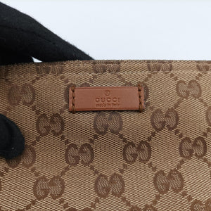 Pre-owned Gucci GG Canvas Brown canvas×leather 308930 shoulderbag | stylenewstar