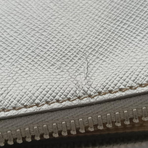 Pre-owned Prada Galleria Silver SAFFIANO Leather BN1874 shoulderbag | stylenewstar