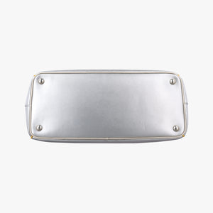 Pre-owned Prada Galleria Silver SAFFIANO Leather BN1874 shoulderbag | stylenewstar