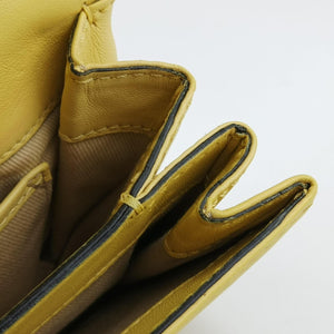 Pre-owned Valentino Rockstud Va Va Voom Yellow Leather  shoulderbag | stylenewstar