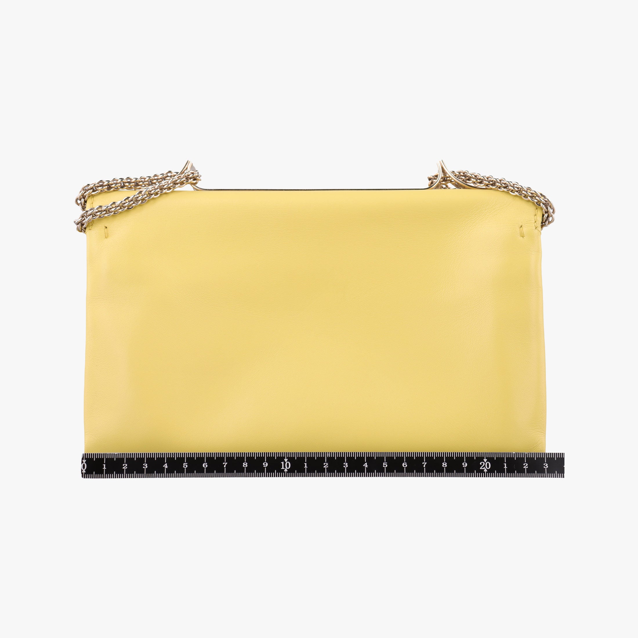Pre-owned Valentino Rockstud Va Va Voom Yellow Leather  shoulderbag | stylenewstar