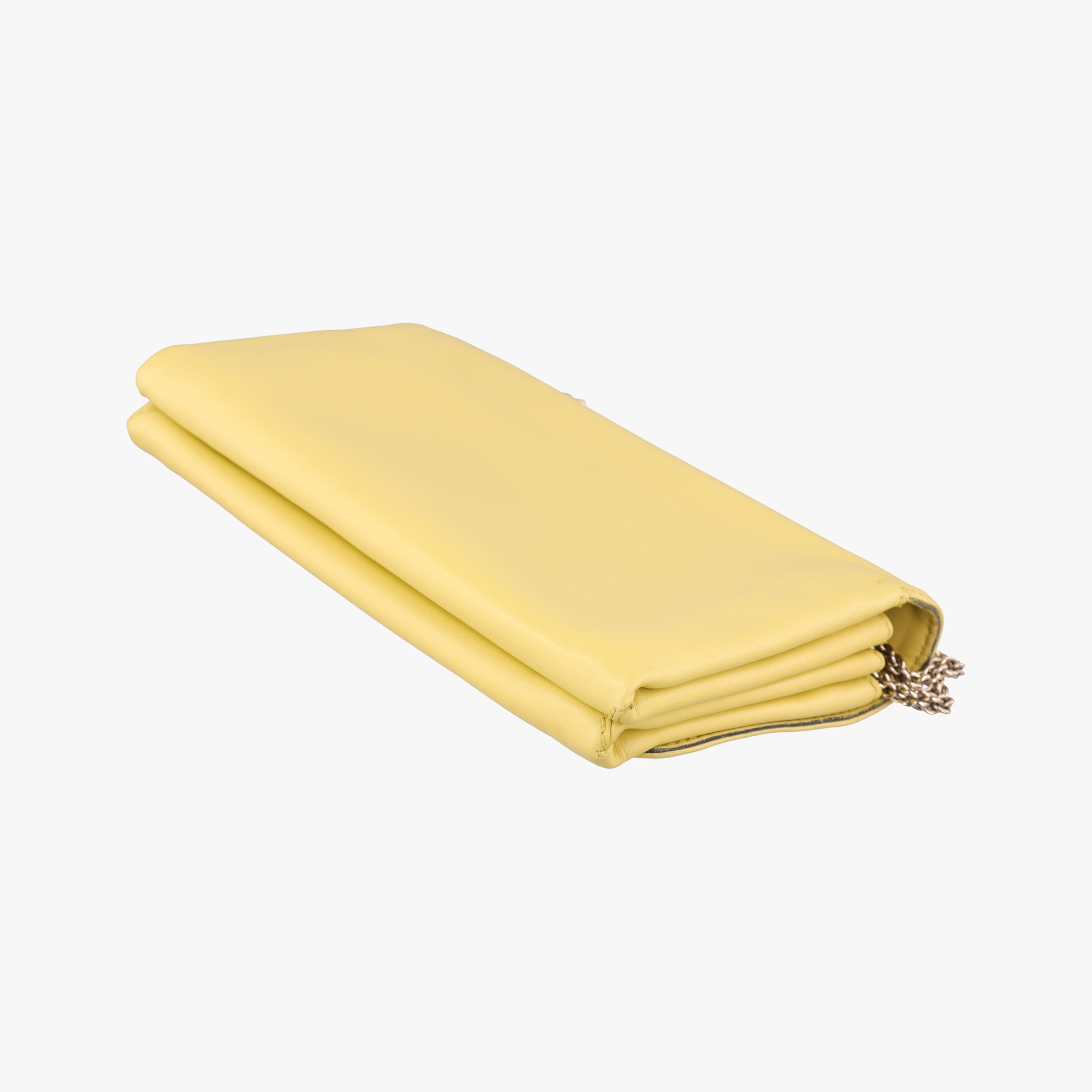 Pre-owned Valentino Rockstud Va Va Voom Yellow Leather  shoulderbag | stylenewstar