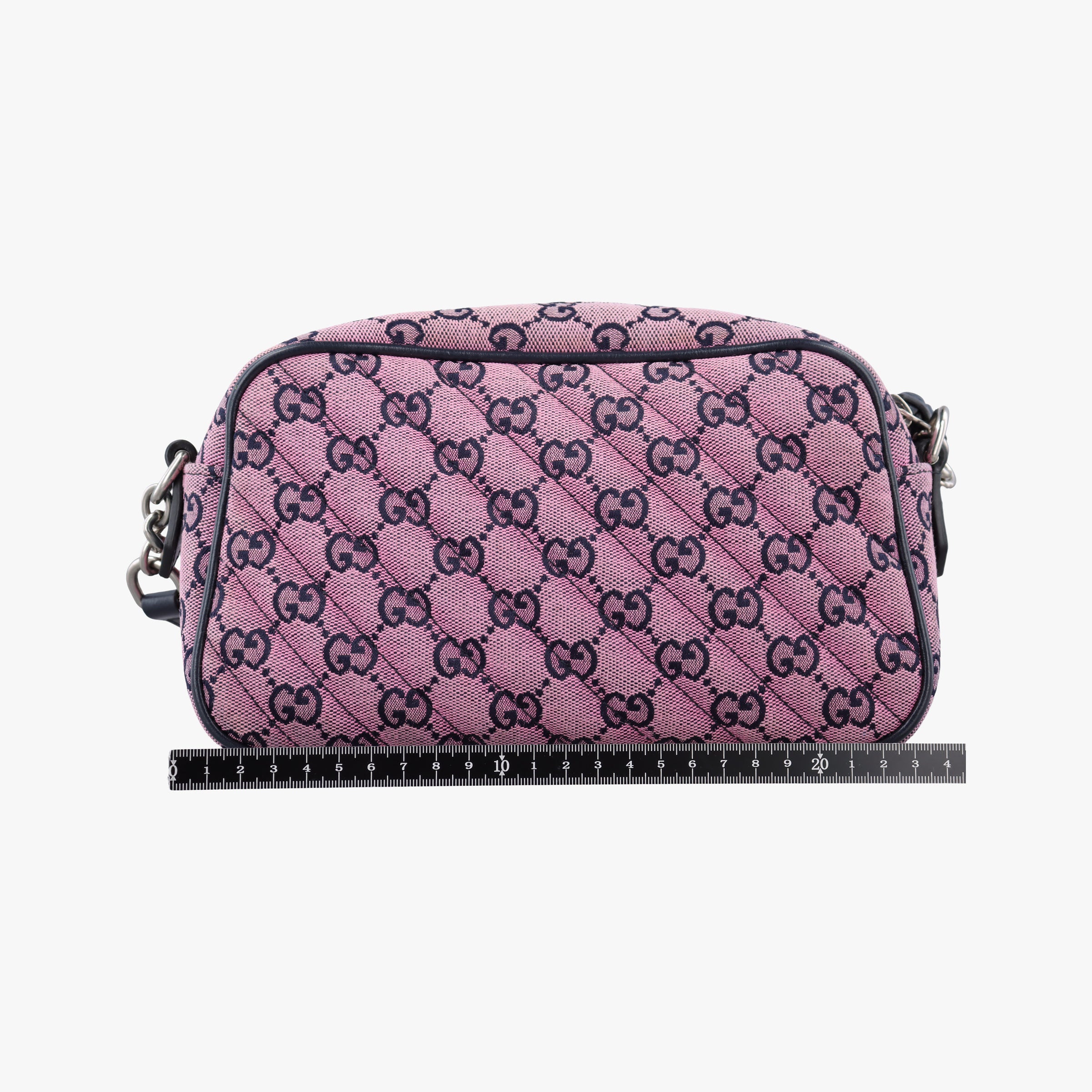Vintage Gucci GG Marmont Purple canvas 447632 shoulderbag | stylenewstar