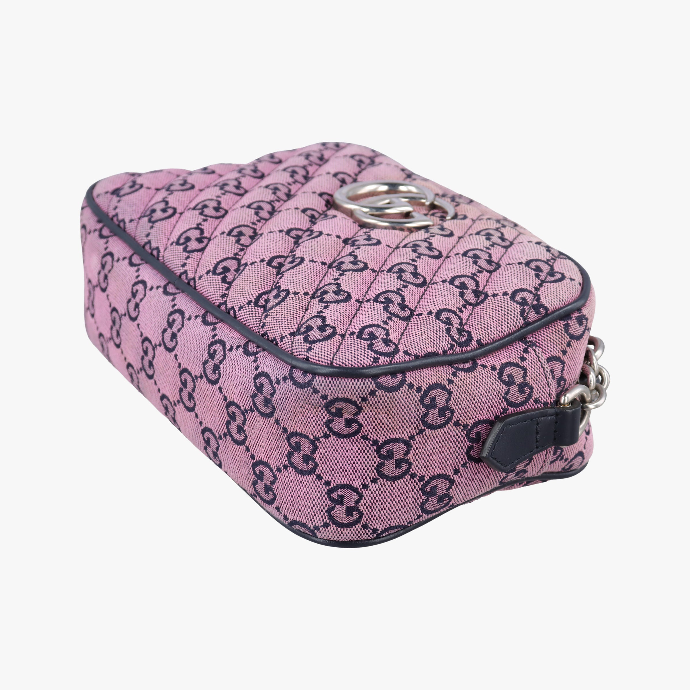 Vintage Gucci GG Marmont Purple canvas 447632 shoulderbag | stylenewstar