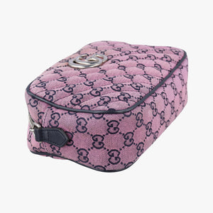 Vintage Gucci GG Marmont Purple canvas 447632 shoulderbag | stylenewstar