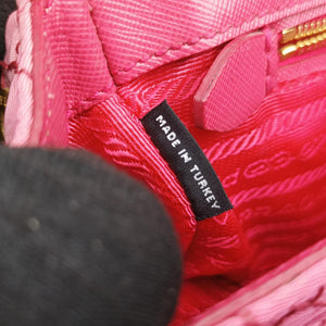Pre-owned Prada Chain Quilting Flap Pink nylon  shoulderbag | stylenewstar