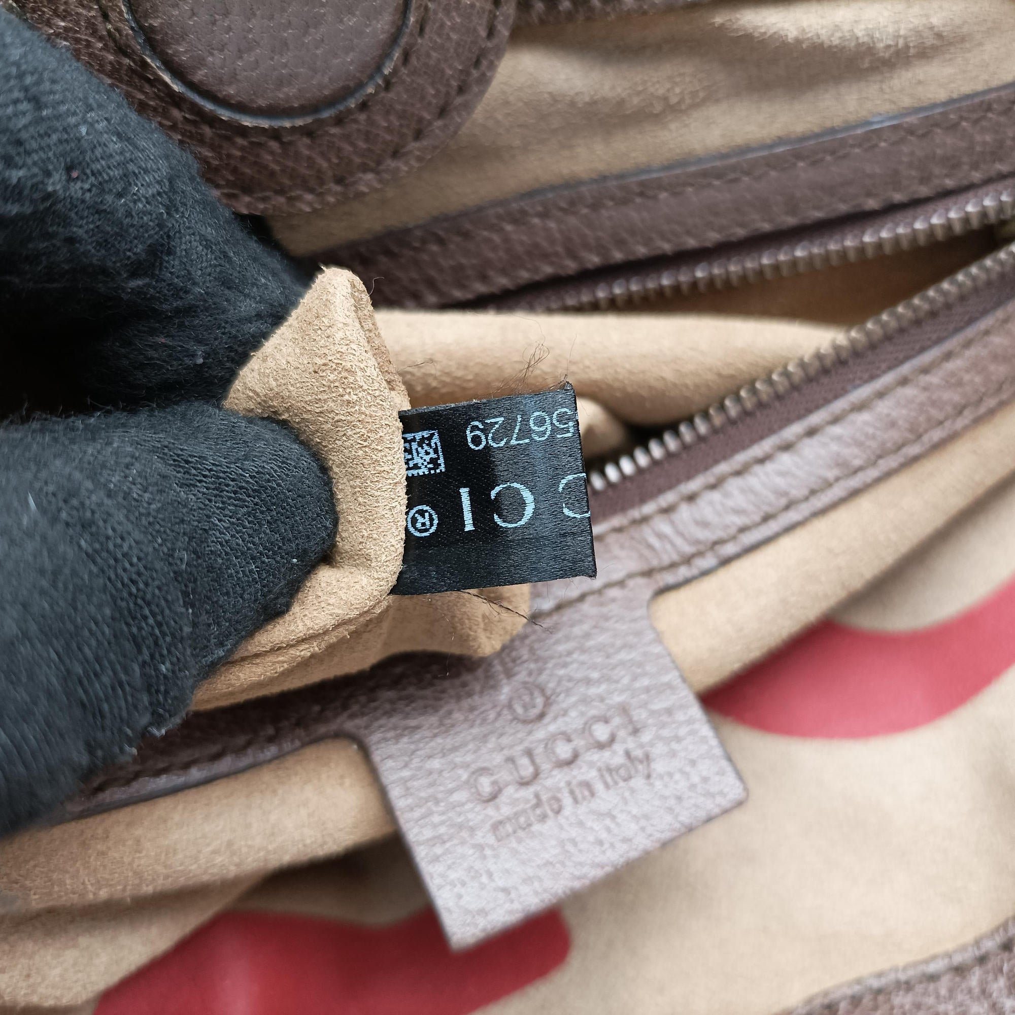 Pre-owned Gucci GG Supreme Bosco PATCHED beige×Multicolour PVC coated canvas 473887 handbag | stylenewstar