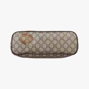 Pre-owned Gucci GG Supreme Bosco PATCHED beige×Multicolour PVC coated canvas 473887 handbag | stylenewstar