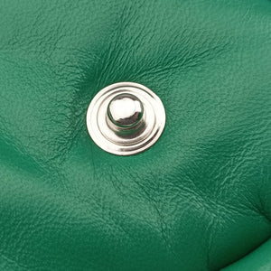 Vintage Prada triangle mini Green Leather  shoulderbag | stylenewstar