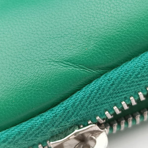 Vintage Prada triangle mini Green Leather  shoulderbag | stylenewstar
