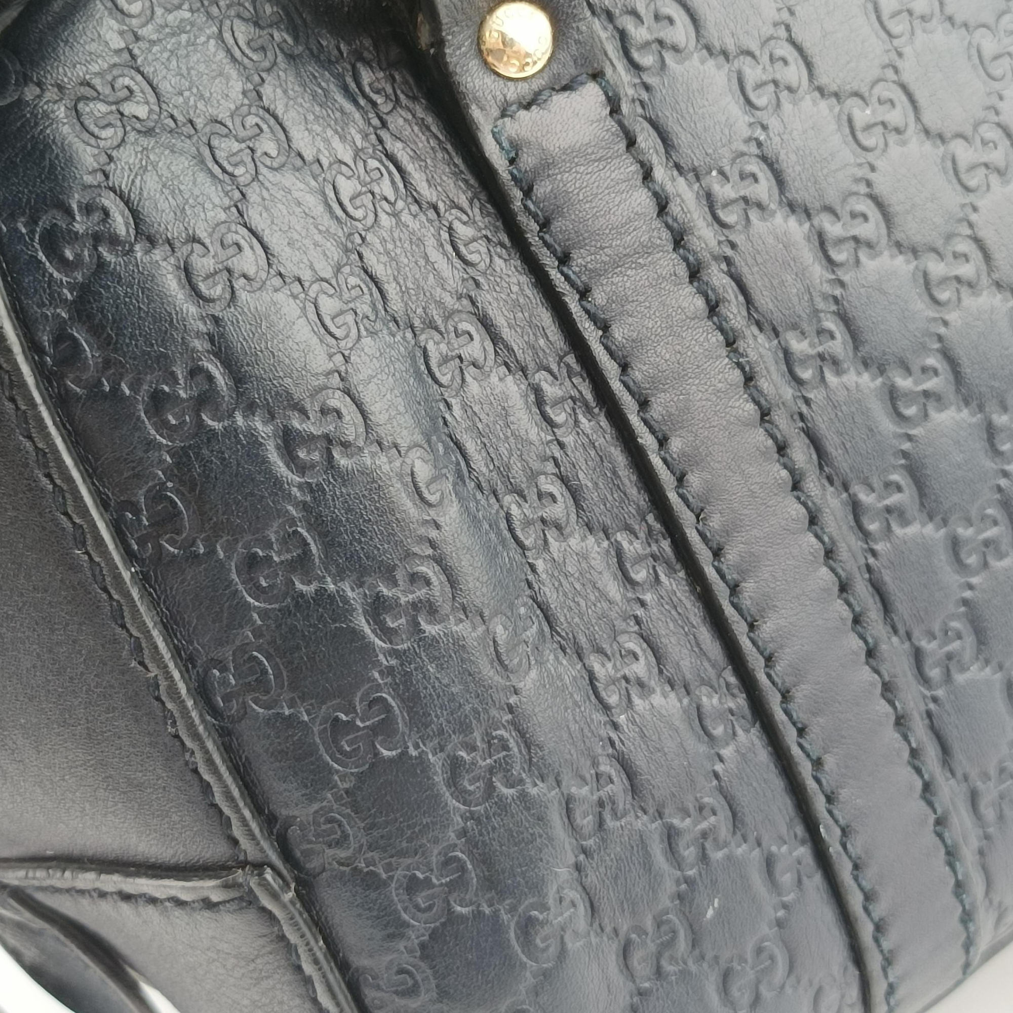 Pre-owned Gucci Microguccissima Navy Leather 510289 shoulderbag | stylenewstar