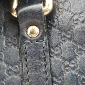 Pre-owned Gucci Microguccissima Navy Leather 510289 shoulderbag | stylenewstar