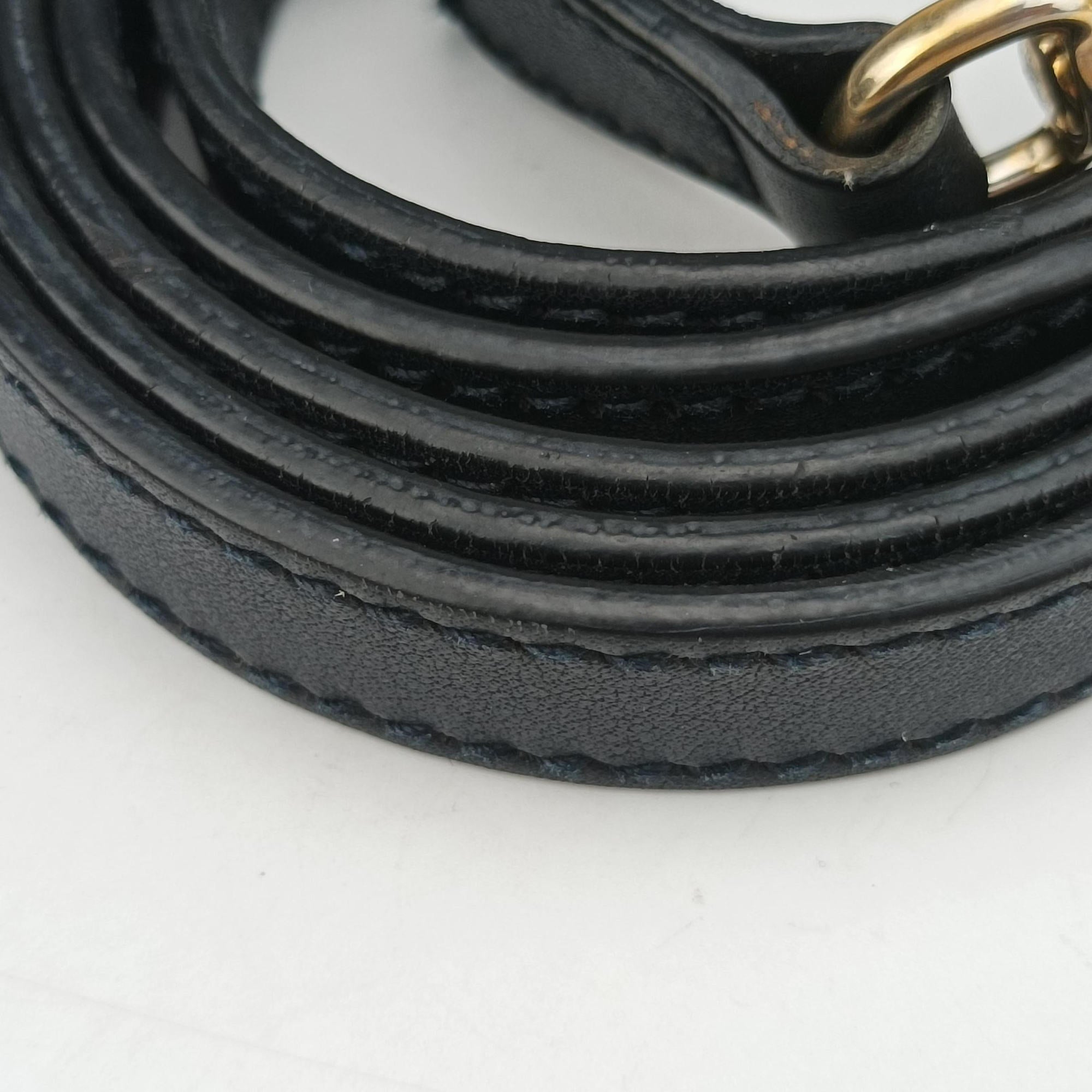 Pre-owned Gucci Microguccissima Navy Leather 510289 shoulderbag | stylenewstar