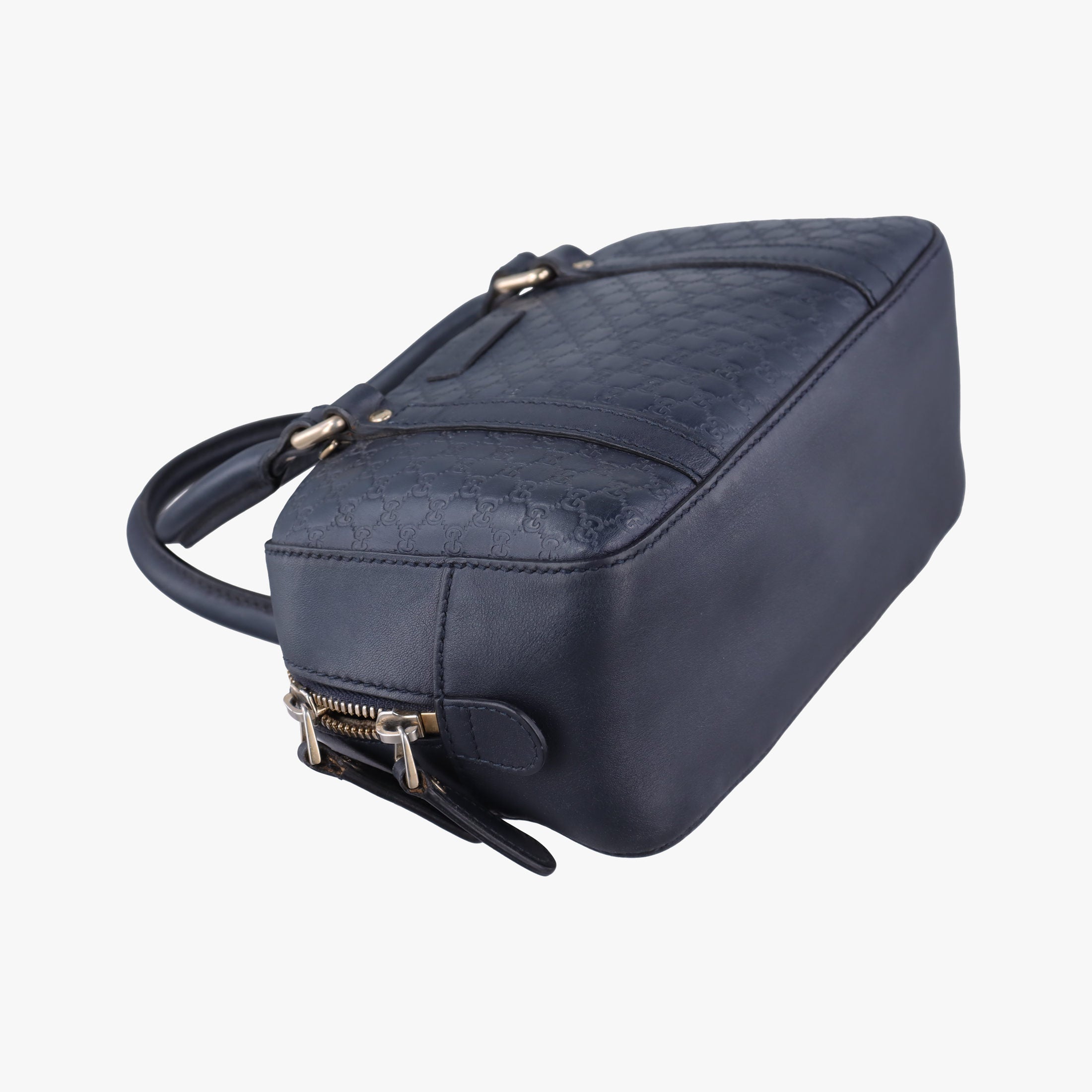 Pre-owned Gucci Microguccissima Navy Leather 510289 shoulderbag | stylenewstar