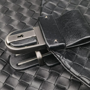 Vintage Bottega Veneta Intrecciato Black lambskin  handbag | stylenewstar