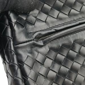 Vintage Bottega Veneta Intrecciato Black lambskin  handbag | stylenewstar