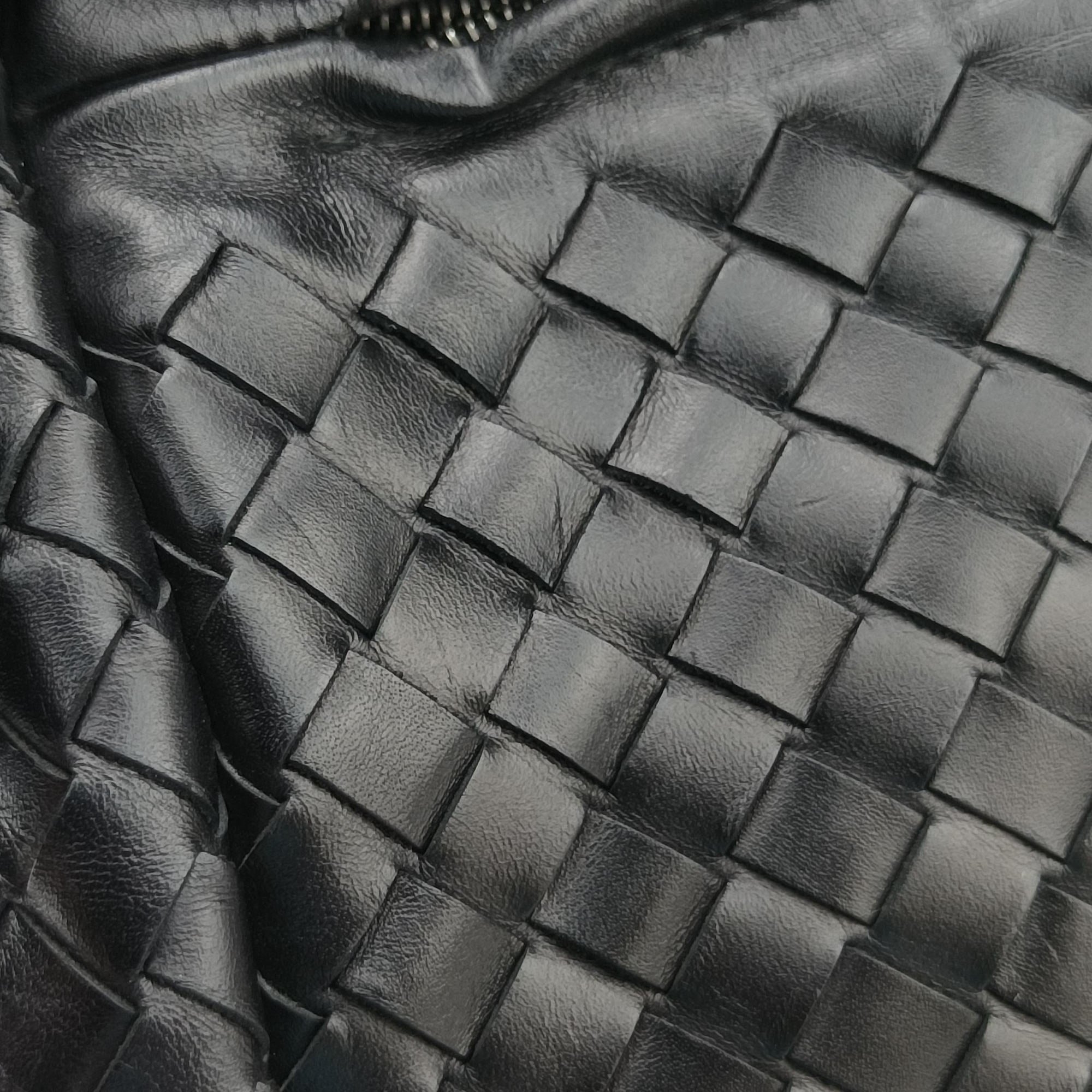 Vintage Bottega Veneta Intrecciato Black lambskin  handbag | stylenewstar