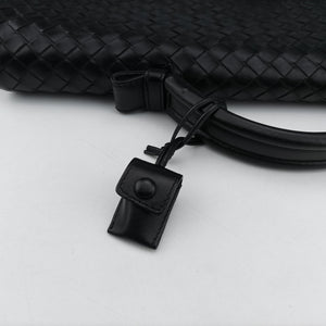 Vintage Bottega Veneta Intrecciato Black lambskin  handbag | stylenewstar